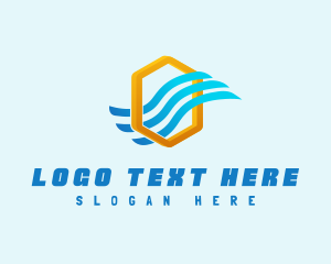 Gas - Cooling Air Conditioning logo design