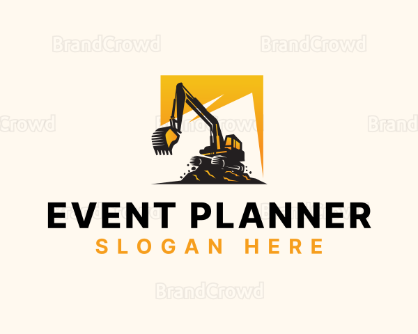 Construction Excavator Machinery Logo