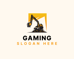 Construction Excavator Machinery  Logo