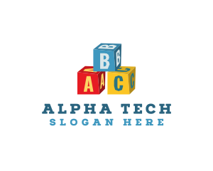 Alphabet - Kiddie Alphabet Blocks logo design