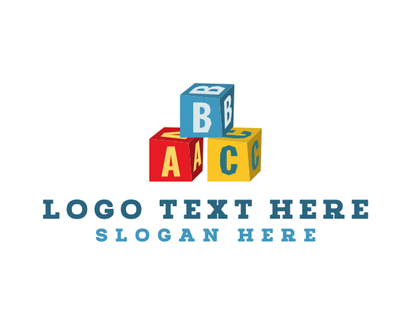 Alphabet - Kiddie Alphabet Blocks logo design