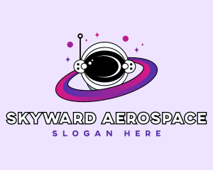 Aerospace - Astronaut Space Ring logo design