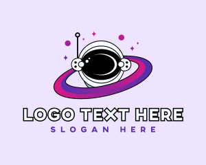 Planetarium - Astronaut Space Ring logo design