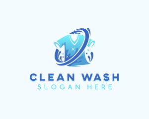 Washing - Shirt Wash Laundry logo design