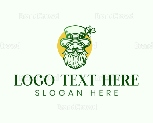 Leprechaun Irish Folklore Logo