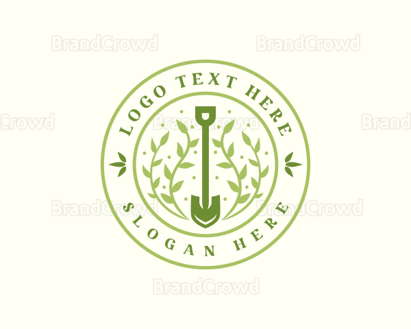 Shovel Leaf Landscaping Logo