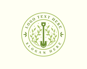 Greenery - Shovel Leaf Landscaping logo design