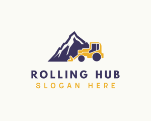 Mining Contractor Wheel Loader logo design