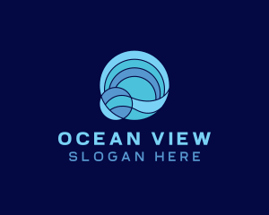 Tsunami Ocean Wave logo design