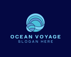 Tsunami Ocean Wave logo design