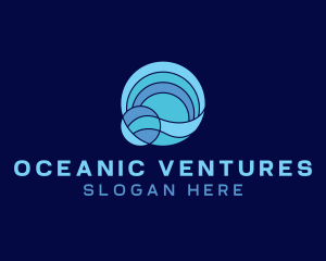 Tsunami Ocean Wave logo design