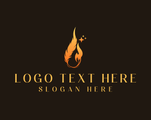 Restaurant - Feather Fire Restaurant logo design