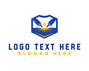 Laser - Mechanical Laser Engraving logo design
