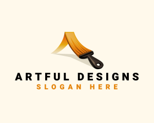 Painting Brush Mural logo design