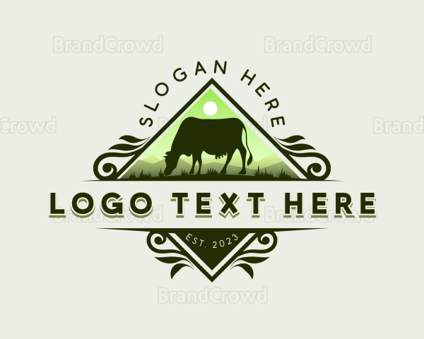 Cattle Livestock Farm Logo