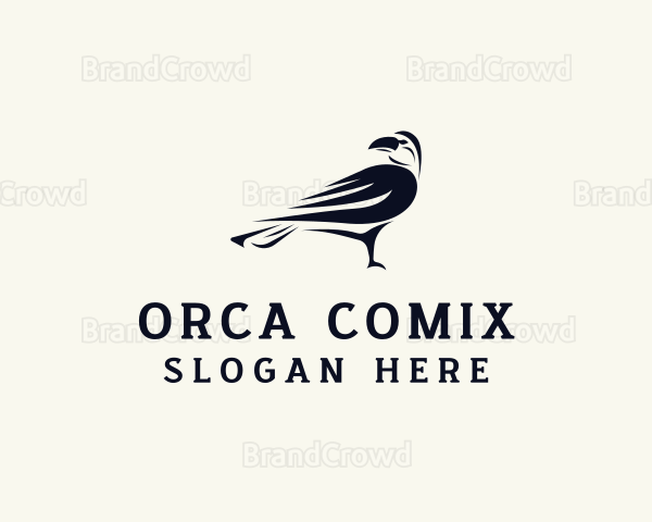 Classic Crow Bird Logo