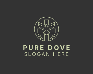 Dove - Holy Cross Dove logo design