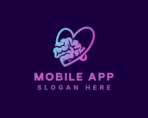 Heart Psychology Brain Logo