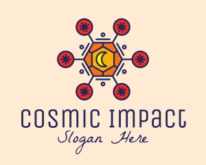 Cosmic Astrology Moon logo design