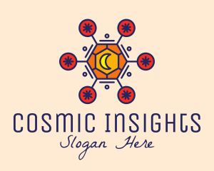 Astrology - Cosmic Astrology Moon logo design