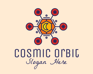 Cosmic Astrology Moon logo design