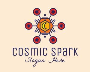 Cosmic Astrology Moon logo design