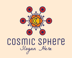 Cosmic Astrology Moon logo design