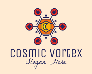 Cosmic Astrology Moon logo design