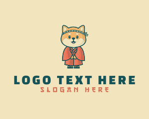 Dog Cafe - Shiba Inu Dog logo design