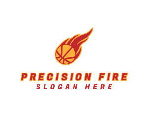 Basketball Team Fire logo design