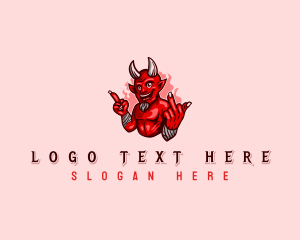 Devil - Mean Devil Profanity logo design