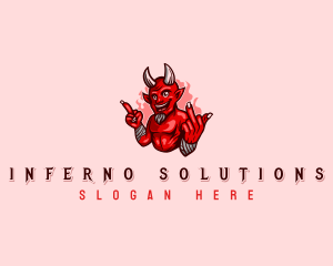 Mean Devil Profanity logo design