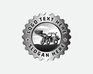 Heavy Duty - Excavator Machinery Construction logo design