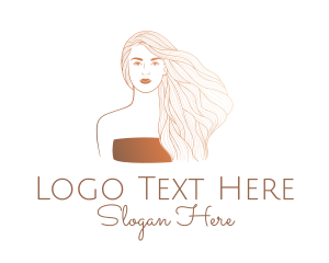 Vlog - Beauty Cosmetics Woman logo design