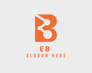 Digital Letter B Logo