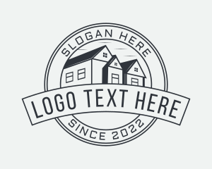 House - Town House Roofing logo design