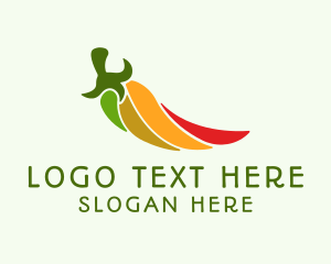 Spicy - Colorful Jalapeno Pepper logo design