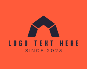 Letter A - Shelter Structure Builder logo design