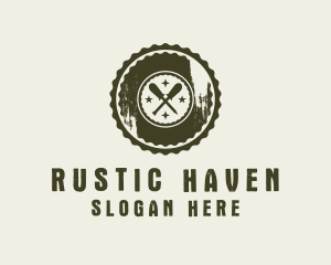 Rustic Screwdriver Repair Tool logo design