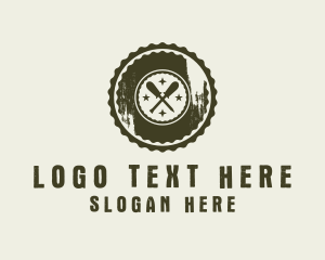 Rustic - Rustic Screwdriver Repair Tool logo design