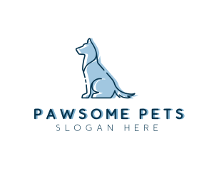 Pet - Pet Dog Silhouette logo design