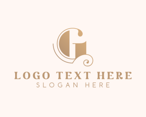 Stylish Styling Boutique Letter G Logo