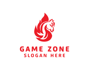 Flame Horse Gaming logo design