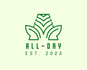 Park - Green Letter A Leaf logo design