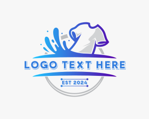 Tshirt Apparel Laundromat  Logo