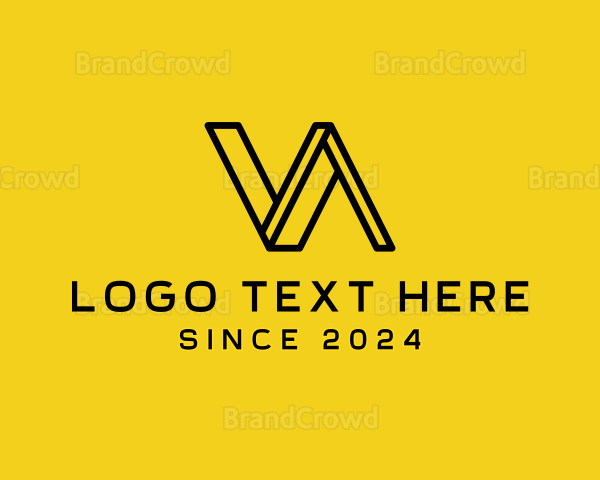 Professional Outline Company Letter VA Logo