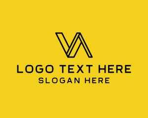 Digital - Professional Outline Company Letter VA logo design