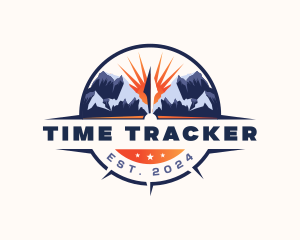 Compass Mountain Traveler logo design