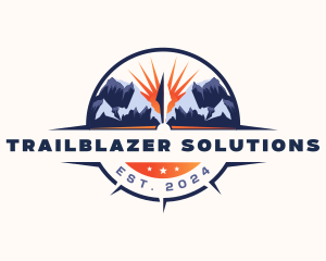 Compass Mountain Traveler logo design