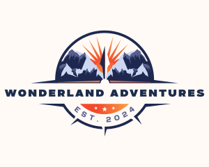 Compass Mountain Traveler logo design